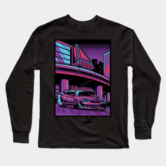 Nissan Silvia s15 Long Sleeve T-Shirt by JDMAPEX